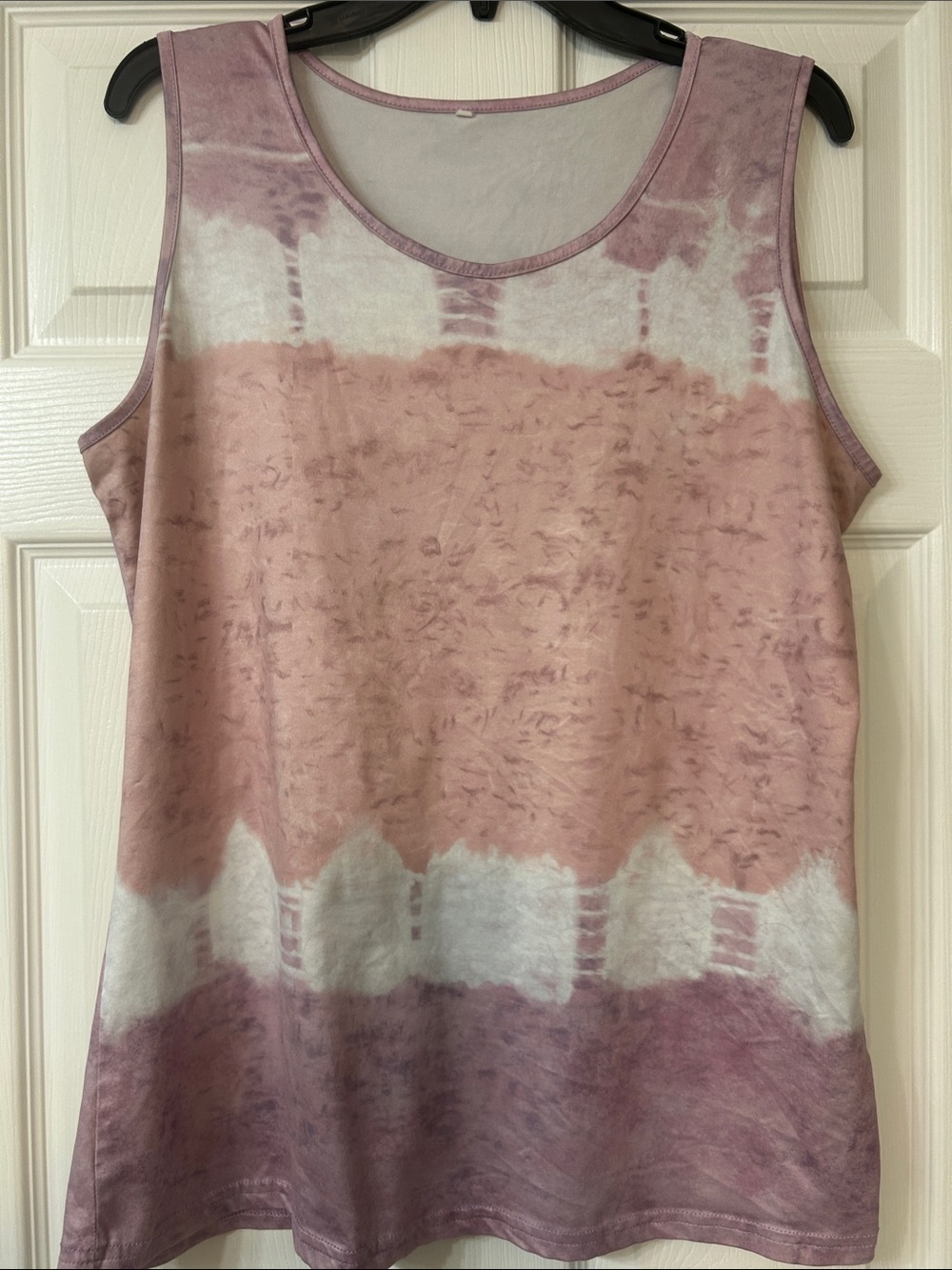 Women's Mauve Pink Tie-Dye Tank Top
